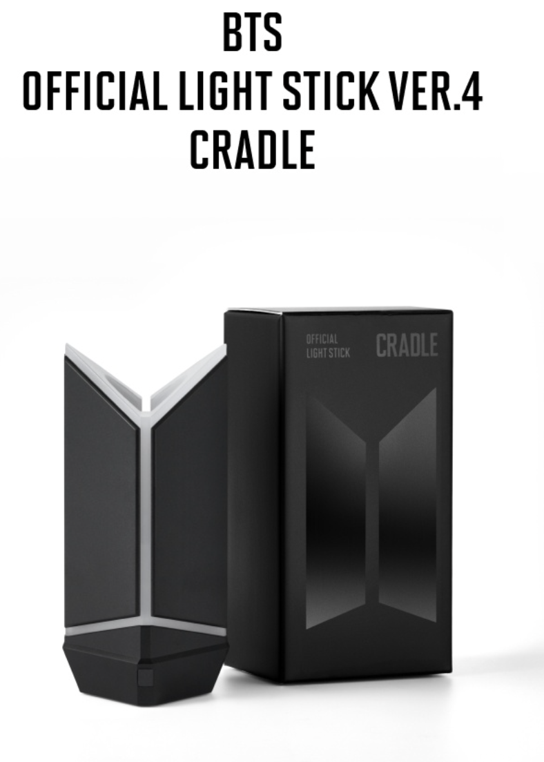BTS OFFICIAL LIGHT STICK VER.4, + ADDITIONAL ADD ONS [CRADLE