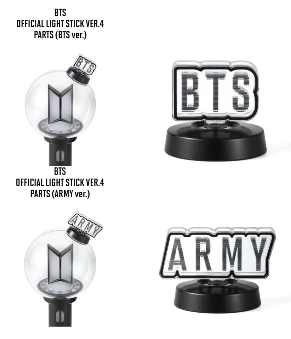 BTS OFFICIAL LIGHT STICK VER.4, + ADDITIONAL ADD ONS [CRADLE